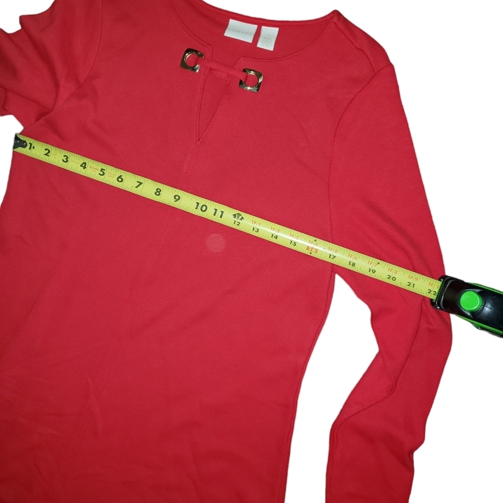 Chico's womens red top - Picture 3 of 6